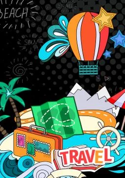 Summer style background Stock Illustration