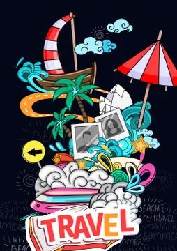 Summer style background Stock Illustration