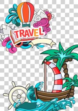 Summer style background Stock Illustration