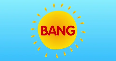 Summer Sun With Bang Word Stock Footage 201172926