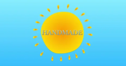 Summer Sun With Handmade Word Stock Footage 217874328