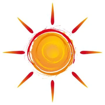 Summer sun Stock Illustration