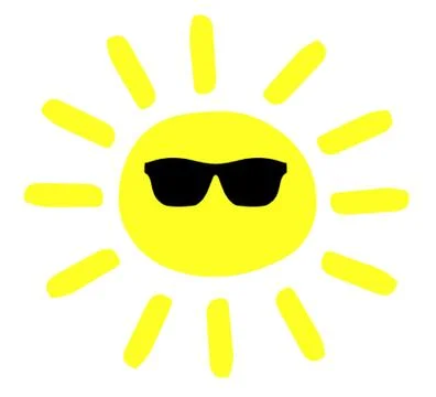 Summer Sun 库存插图