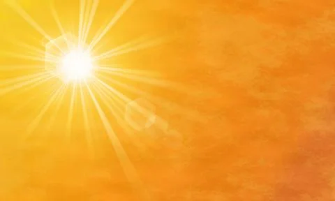 Summer sun rays with lens flare – Illustration Stock Illustration