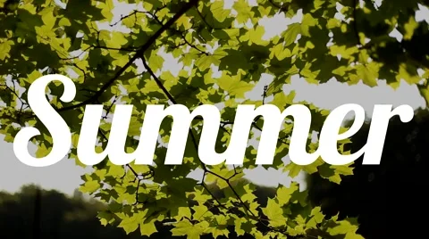 Summer sun text stencil Stock Footage 47890391
