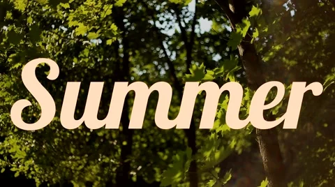Summer sun text stencil Stock Footage 47890425