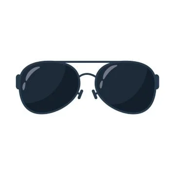 Summer sunglasses accessory flat style icon Stock Illustration
