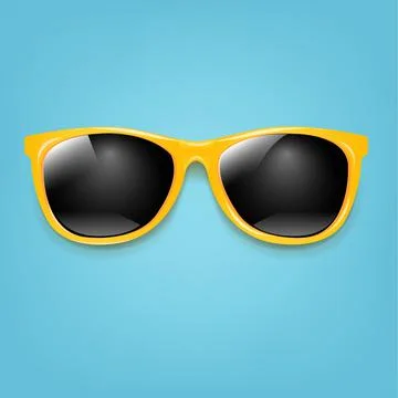 Summer Sunglasses With Mint Poster Stock Illustration