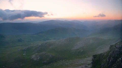 Summer sunrise in the mountains Stock Footage 91832748