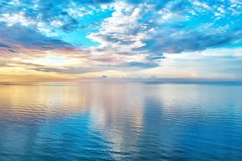 Summer sunset in the Baltic Foto stock