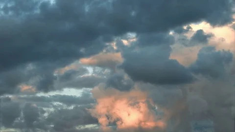 Summer. Sunset. Clouds Stock Footage 78792693