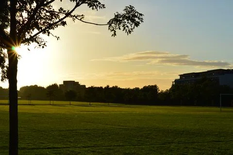 Summer sunset in Dublin Stock-Fotos