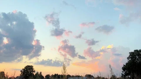 Summer sunset Stock Footage 92845578