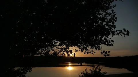 Summer sunset in nature Stock Footage 152653288