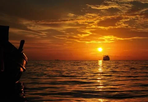 Summer sunset Stock Photos