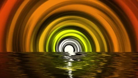 Summer sunset with rotating sky animation Video stock 277978662