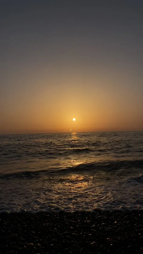 Summer sunset sea Stock Footage 198529298