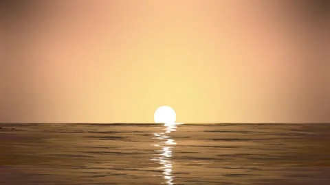 Summer sunset with warm color Stock Footage 277873045