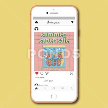 Summer Super Sale Post PSD Template