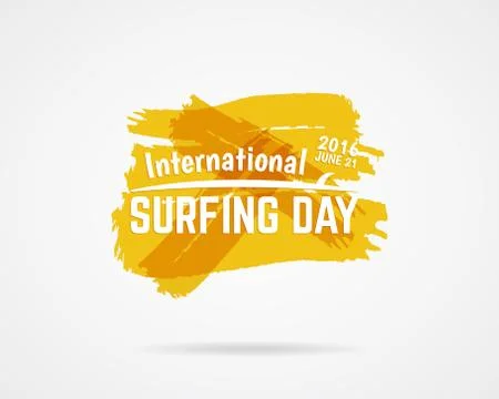 Summer surfing day graphic elements. Vector Vacation typography emblem. Surfer 스톡 일러스트