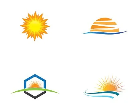 Summer symbol vector icon Stock Illustration