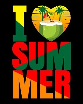 Summer t-shirt design bundle, summer beach vacation t-shirts Stock Illustration
