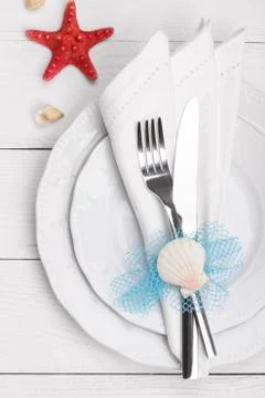 Summer table setting, Stock Photos