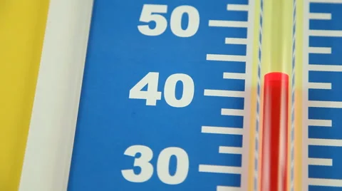 Summer Temperature Falling - Celsius Stock Footage 43353549