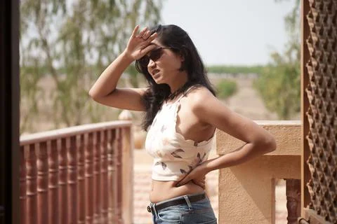 This summer temperatures are record high in India Stock Photos
