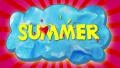 Summer text on cloud, stop motion. HD Footage