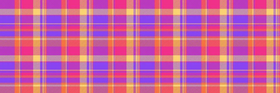 Summer texture tartan pattern, retail textile fabric background. Daisy vect.. Stock Illustration
