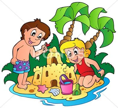 Summer theme image Stock Illustration