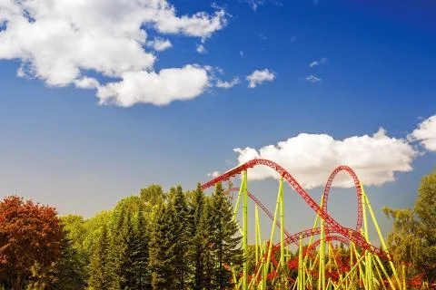 Summer theme park landscape Foto stock