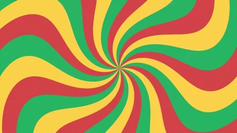 Summer Theme Three Solid Colors Palette Radial Spin Swirl Background Stock Footage 247762088