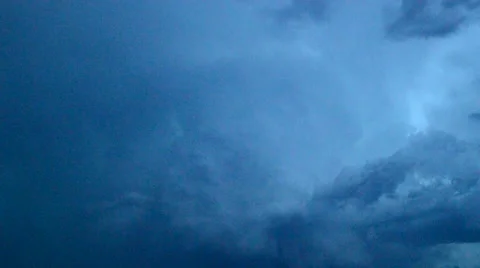 Summer thunderstorm Stock Footage 52492513