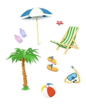 Summer time accessory. Stock Illustration