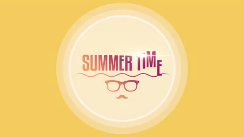 Summer Time and sun glasses with sea waves Stock Footage 170328070