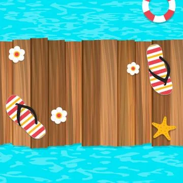 Summer time background Stock Illustration