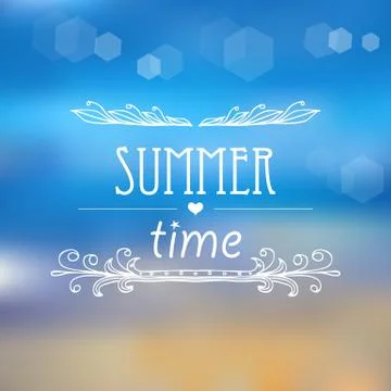 Summer time background Stock Illustration