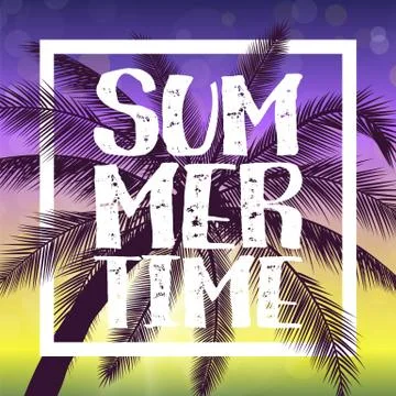 Summer time background Illustrazione stock