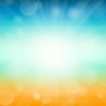 Summer time background - illustration. Vector illustration of a glowing Summer Stock Illustration