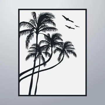 Summer Time On The Beach Poster Artwork Stock-Illustration