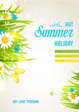 Summer time card Stock Illustration