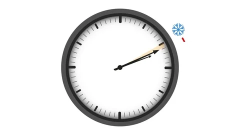 Summer time change for daylight saving with sun and snowflacke Stock Footage 104288089