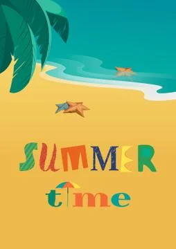 Summer time concept Stock Illustration