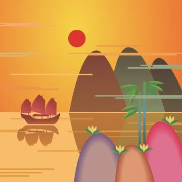 Summer time concept Stock Illustration