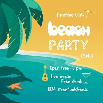 Summer time concept Stock Illustration