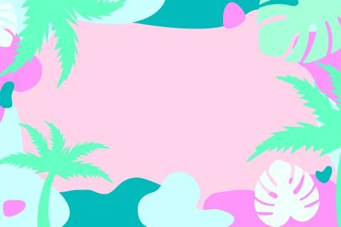 Summer time design. Creative background of landscape, panorama of sea and beach Illustrazione stock