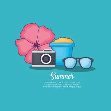 Summer time design Stock Illustration