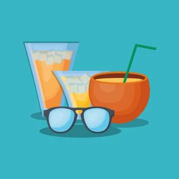 Summer time design Stock Illustration